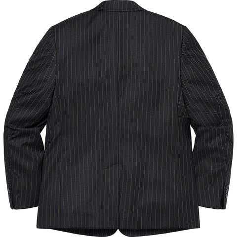 Supreme Wool Suit - Black Pinstripe