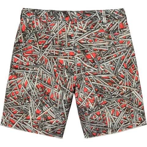 Supreme Nails Work Short - Red