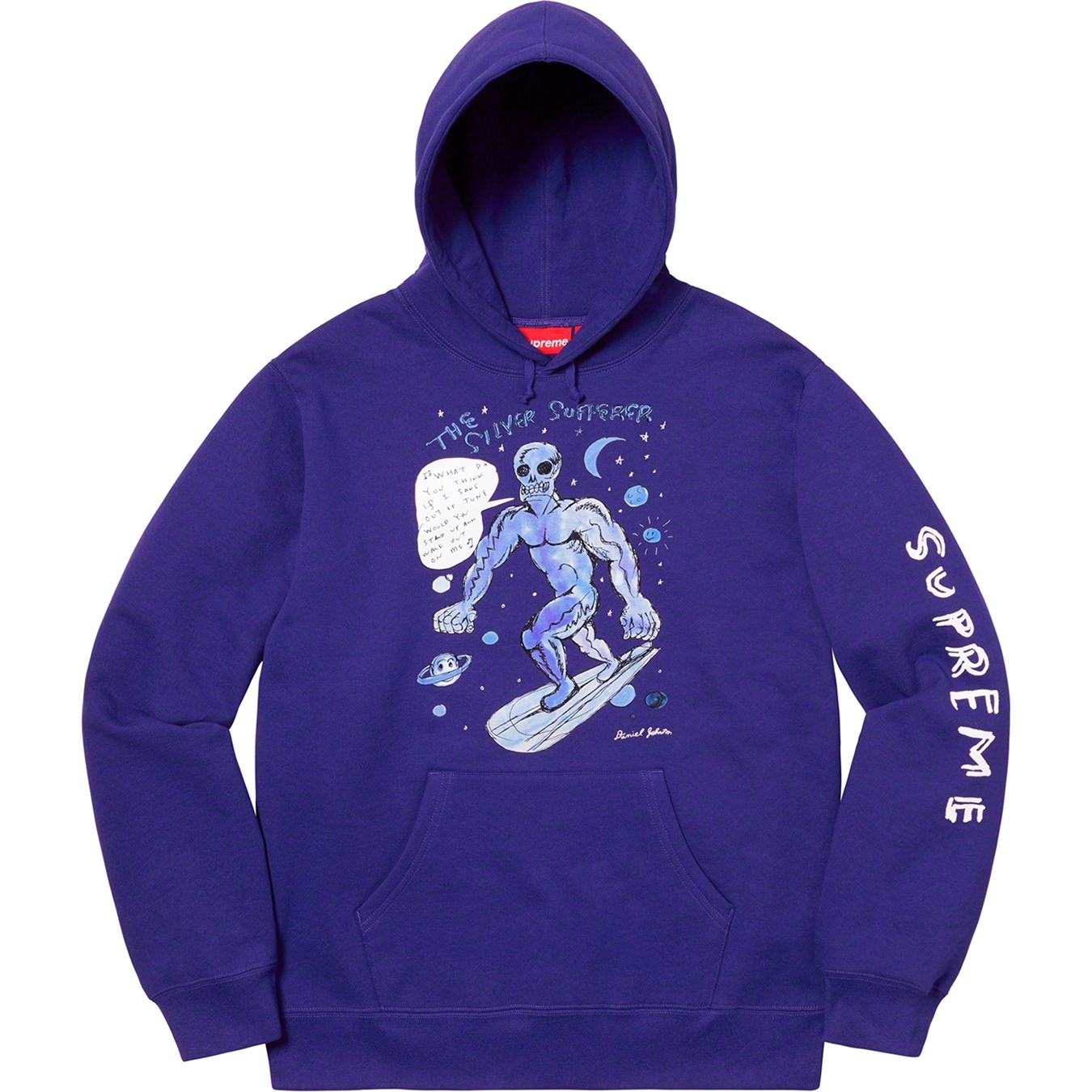Supreme Daniel Johnston Hooded Sweatshirt (SS20) - Dark Royal - $158