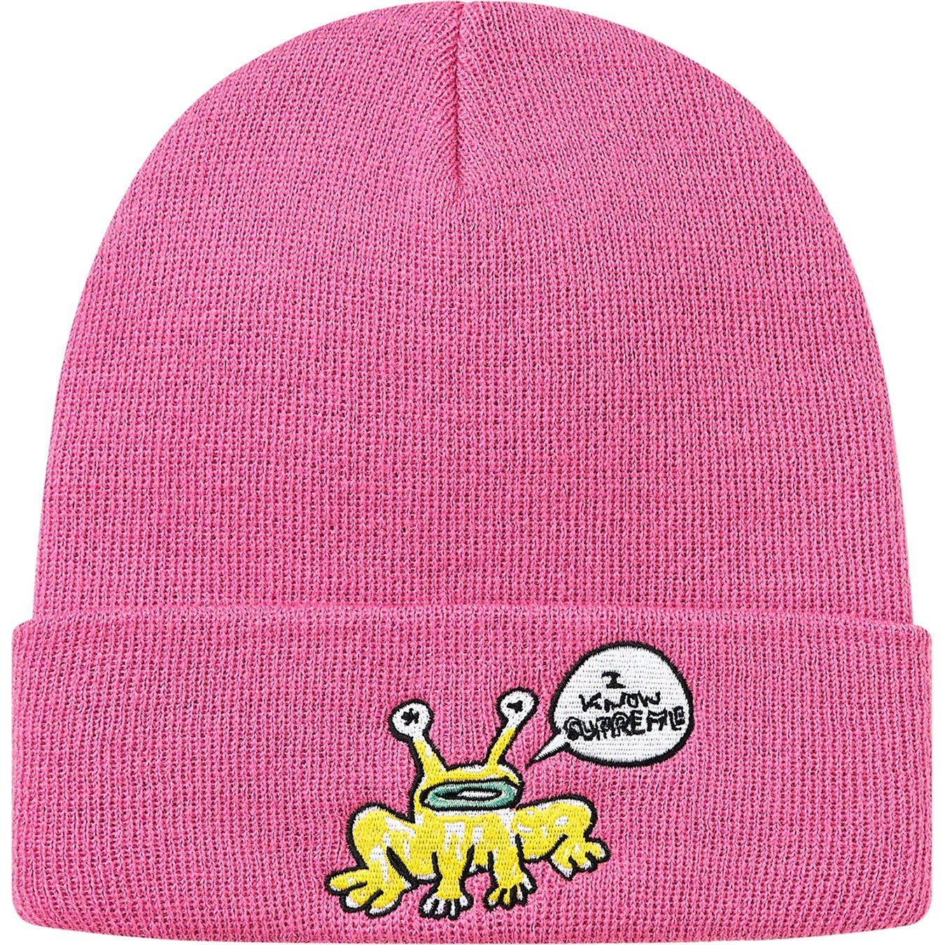 Supreme Daniel Johnston Beanie (SS20) - Fuchsia - $36