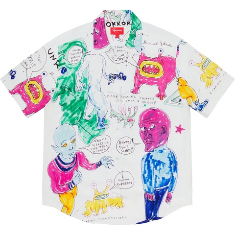Supreme Daniel Johnston Rayon S/S Shirt - White