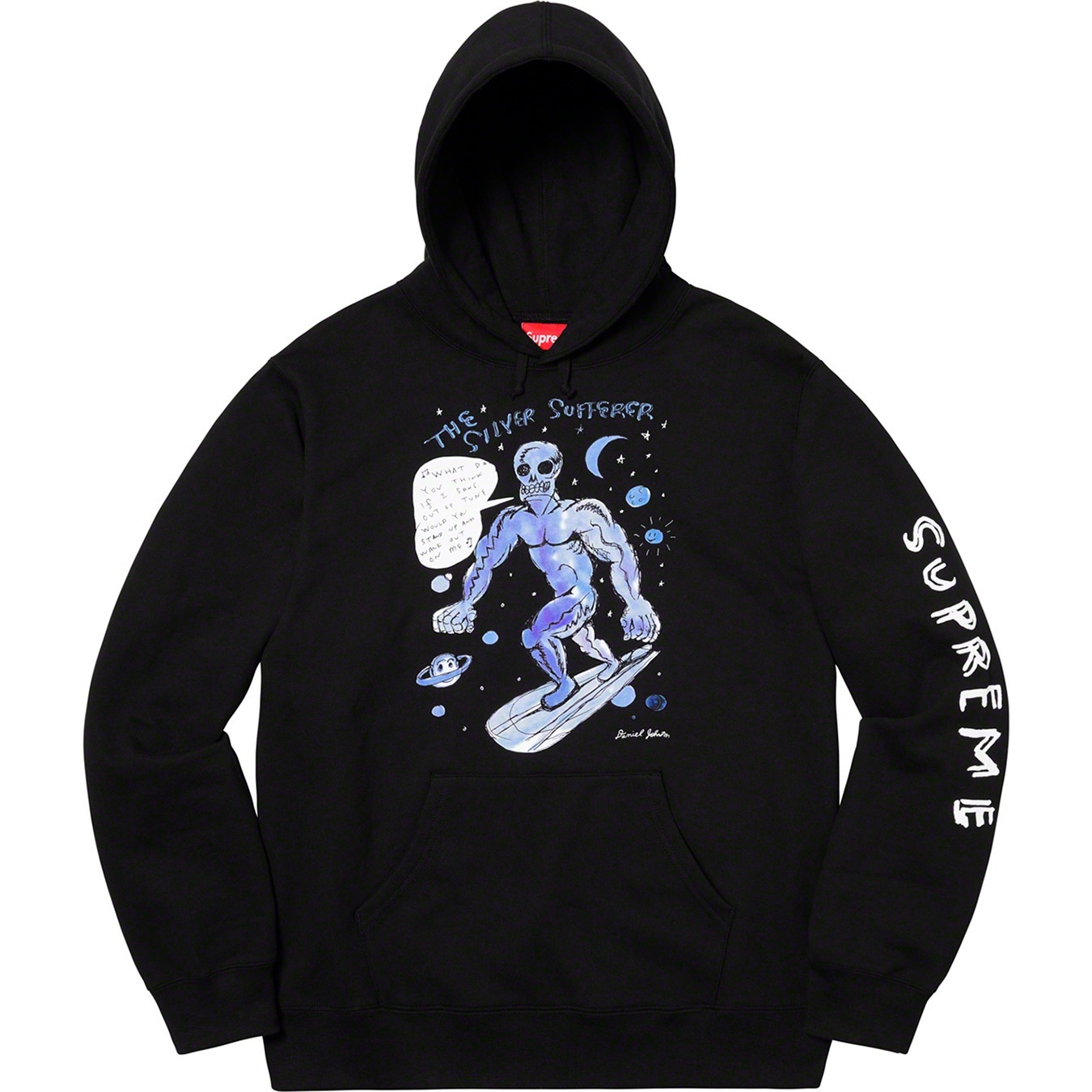 Supreme Daniel Johnston Hooded Sweatshirt (SS20) - Black - $158