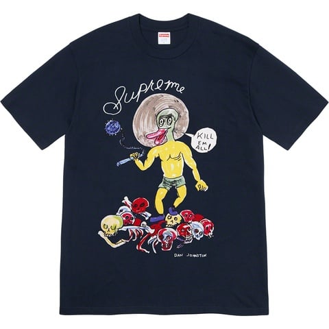 Supreme Daniel Johnston Kill Em All Tee - Navy