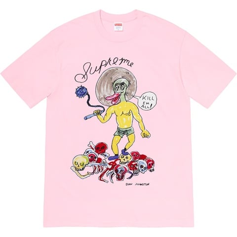 Supreme Daniel Johnston Kill Em All Tee - Light Pink