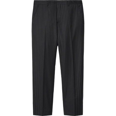 Supreme Wool Suit - Black Pinstripe