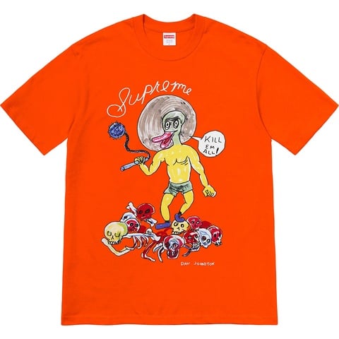 Supreme Daniel Johnston Kill Em All Tee - Orange