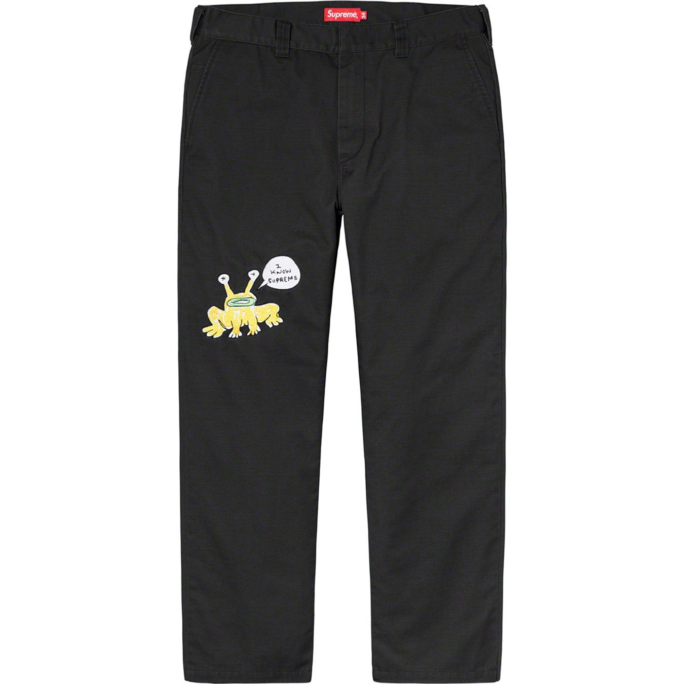 Supreme Daniel Johnston Work Pant 黒 30 Supreme Daniel Johnston Embroidered Work Pant (SS20) - $158