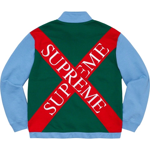 Supreme Cross Half Zip Sweatshirt - Columbia Blue