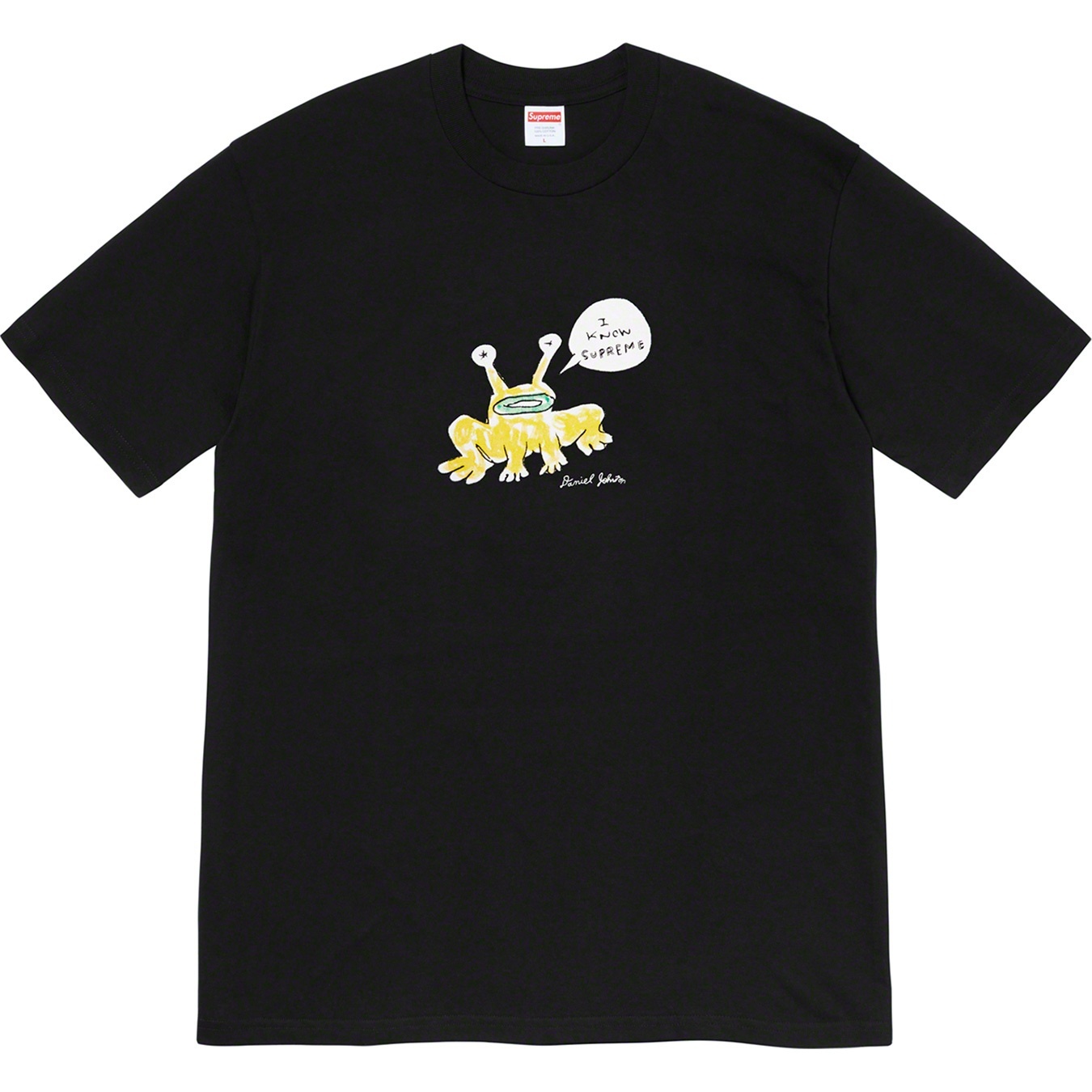 Supreme Daniel Johnston Frog Tee (SS20) - Black - $44