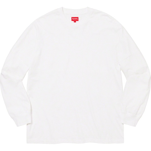 Supreme Overdyed L/S Top - White