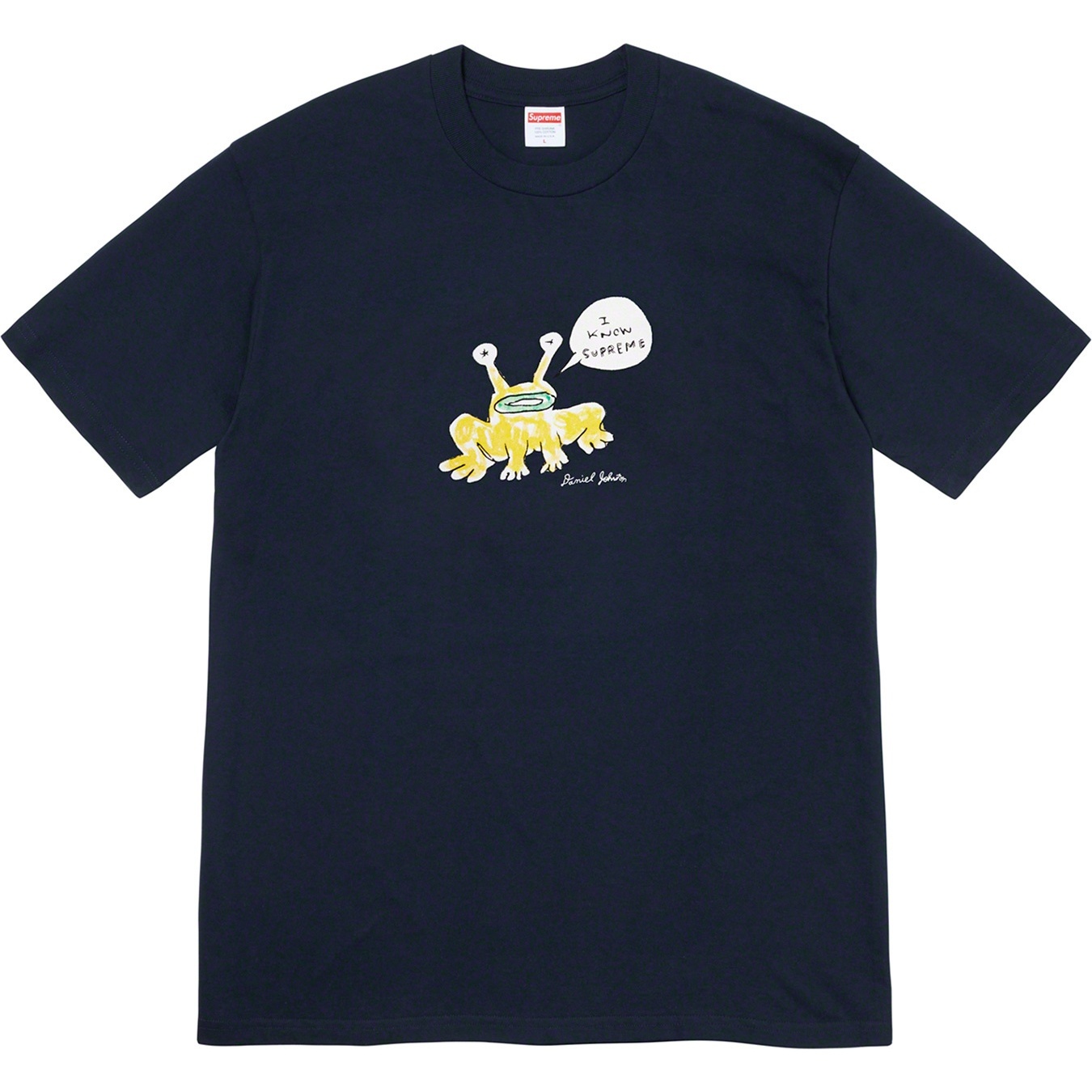 Supreme Daniel Johnston Frog Tee (SS20) - Navy - $44