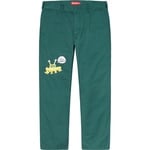 Supreme Daniel Johnston Embroidered Work Pant (SS20) - Work Green