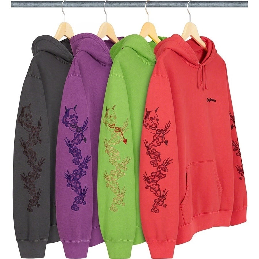 Dragon Overdyed Hooded Sweatshirt - Supreme