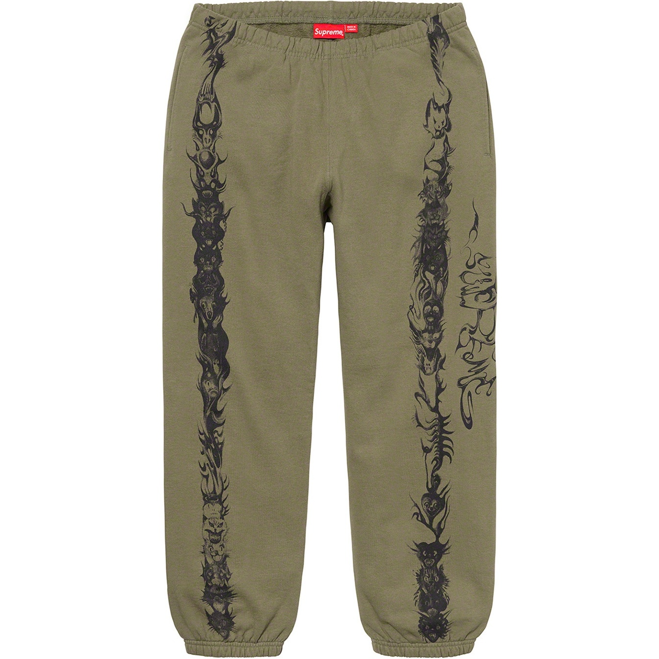 Supreme Animals Sweatpant (SS20) - Light Olive - $168