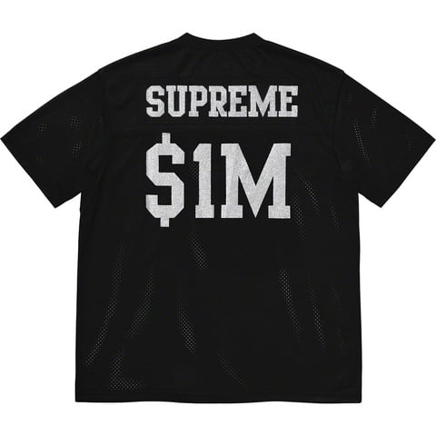 Supreme Glitter Football Top - Black