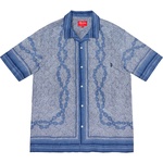 Supreme Mosaic Silk S S Shirt (SS20) - Navy