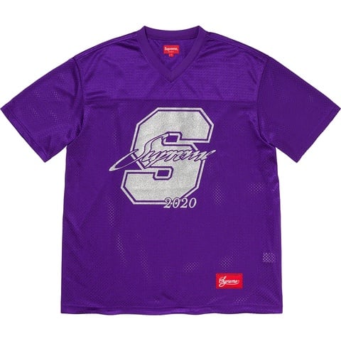 Supreme Glitter Football Top - Purple