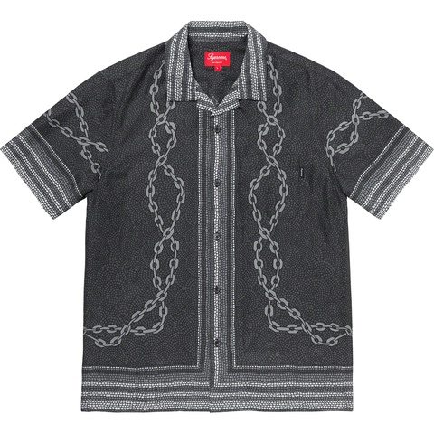 Supreme Mosaic Silk S/S Shirt - Black