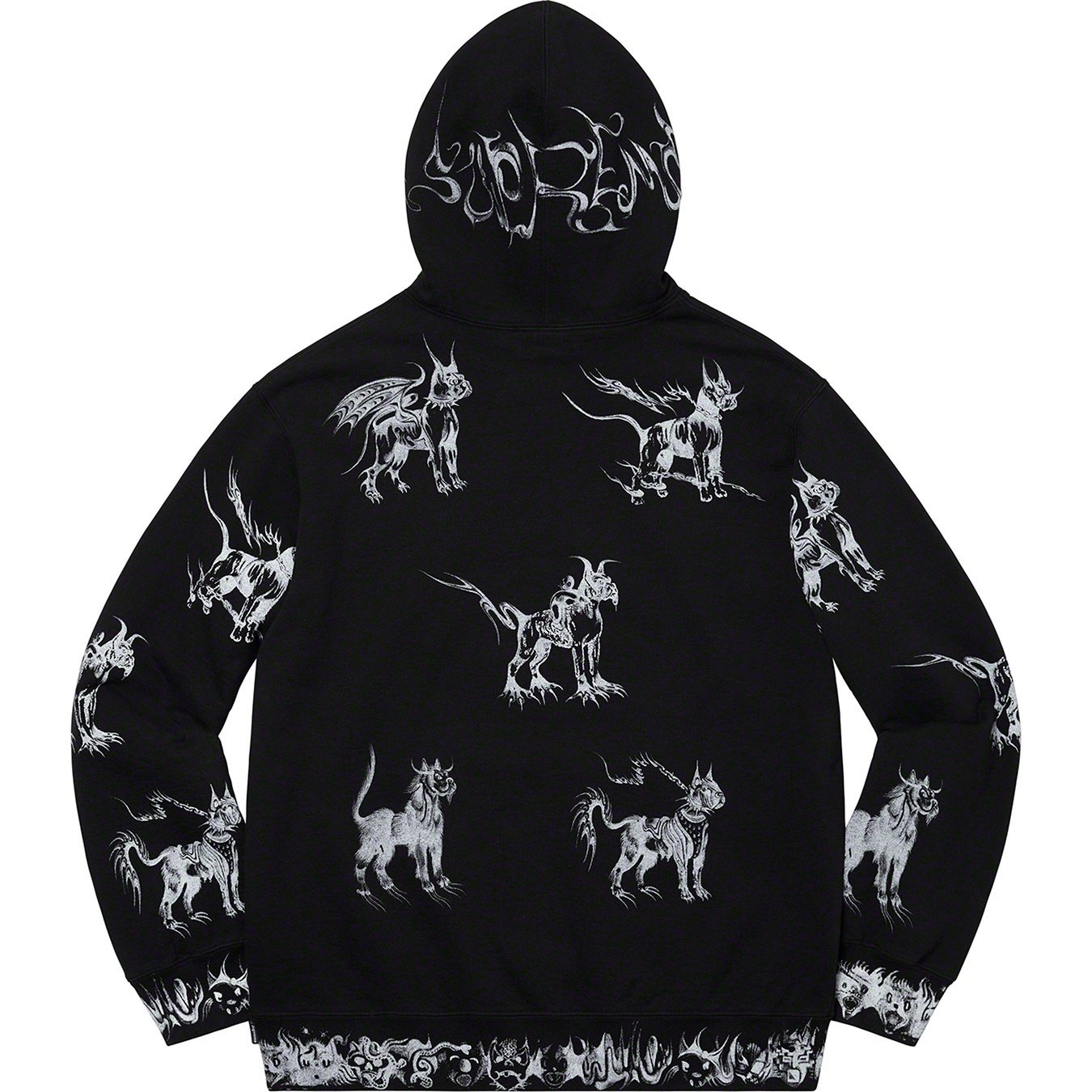 Supreme Animals Hooded Sweatshirt (SS20) - Black - $168