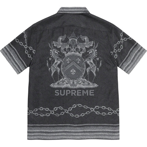 Supreme Mosaic Silk S/S Shirt - Black