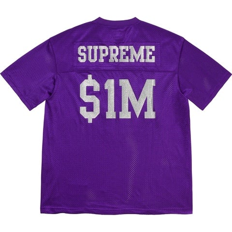 Supreme Glitter Football Top - Purple