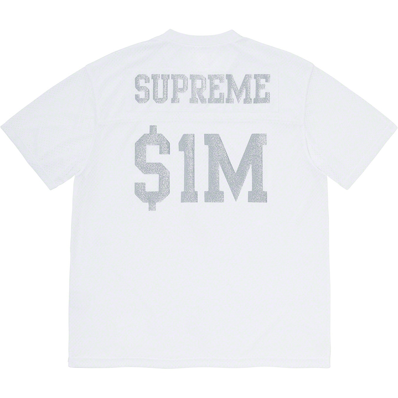 Supreme Glitter Football Top (SS20) - White - $98