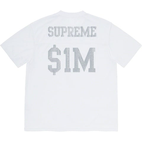 Supreme Glitter Football Top - White