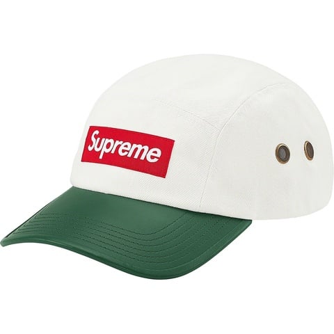 Supreme 2-Tone Denim Camp Cap - White