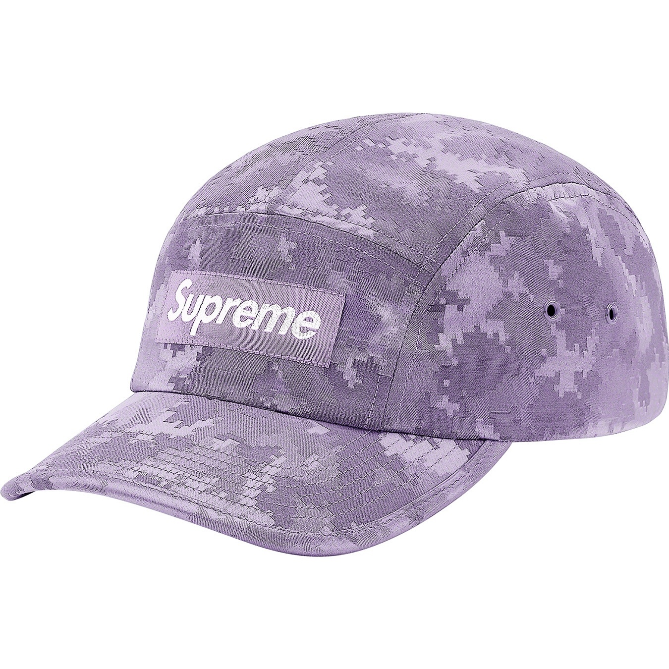 Supreme Satin Digi Camo Camp Cap (SS20) - Light Purple - $48