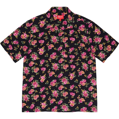 Supreme Floral Rayon S/S Shirt - Black