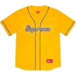 Supreme Rhinestone Baseball Jersey (SS20) - Yellow