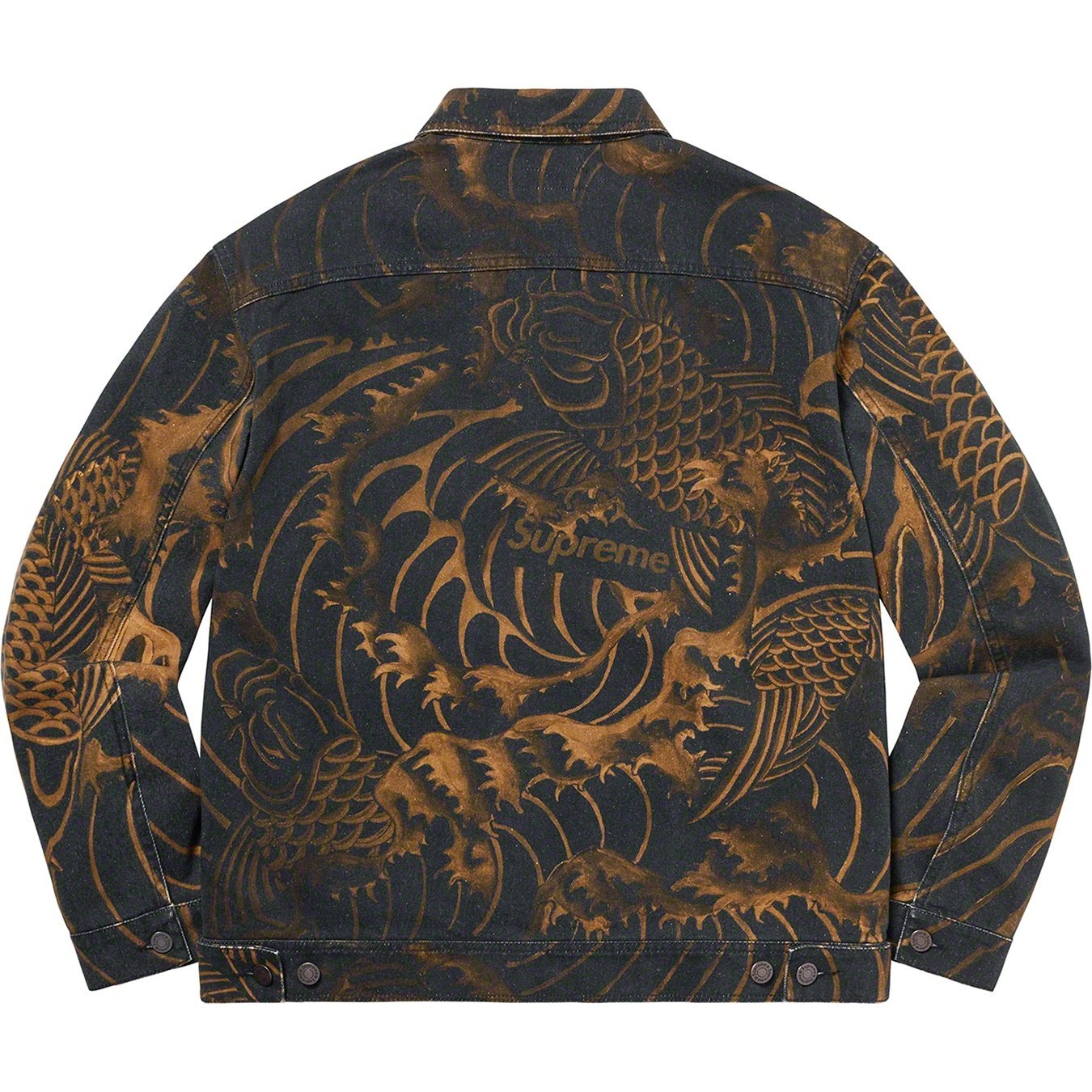 Supreme Waves Work Jacket (SS20) - Black - $228