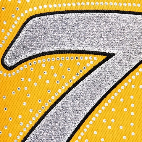 Supreme Rhinestone Baseball Jersey - Yellow