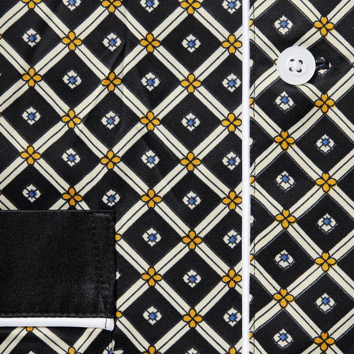 Supreme Satin Pajama Set (SS20) - Black - $148