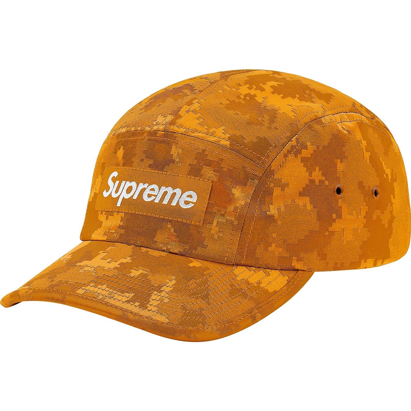 Supreme Satin Digi Camo Camp Cap (SS20) - Orange - $48