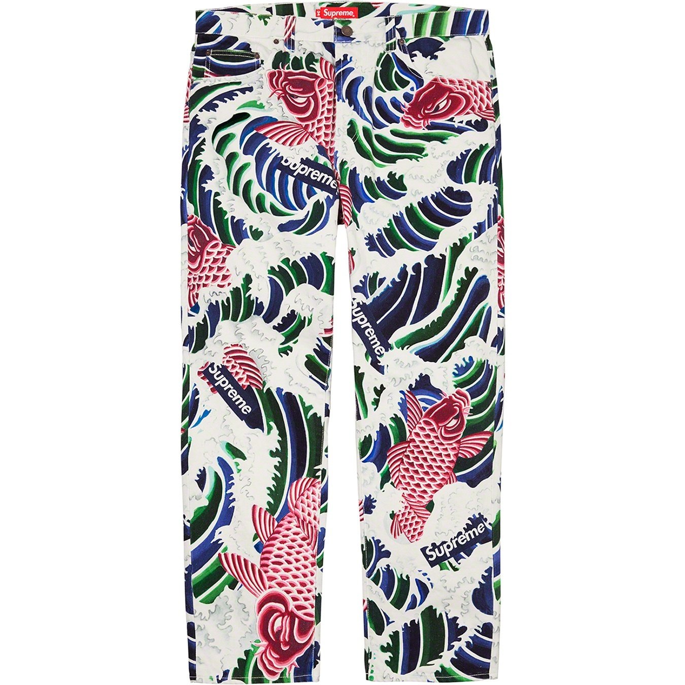 Supreme Waves Regular Jean (SS20) - Multicolor - $158