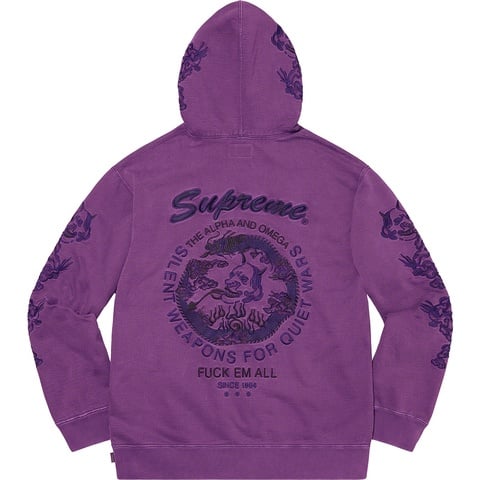 Dragon Overdyed Hooded Sweatshirt - Supreme