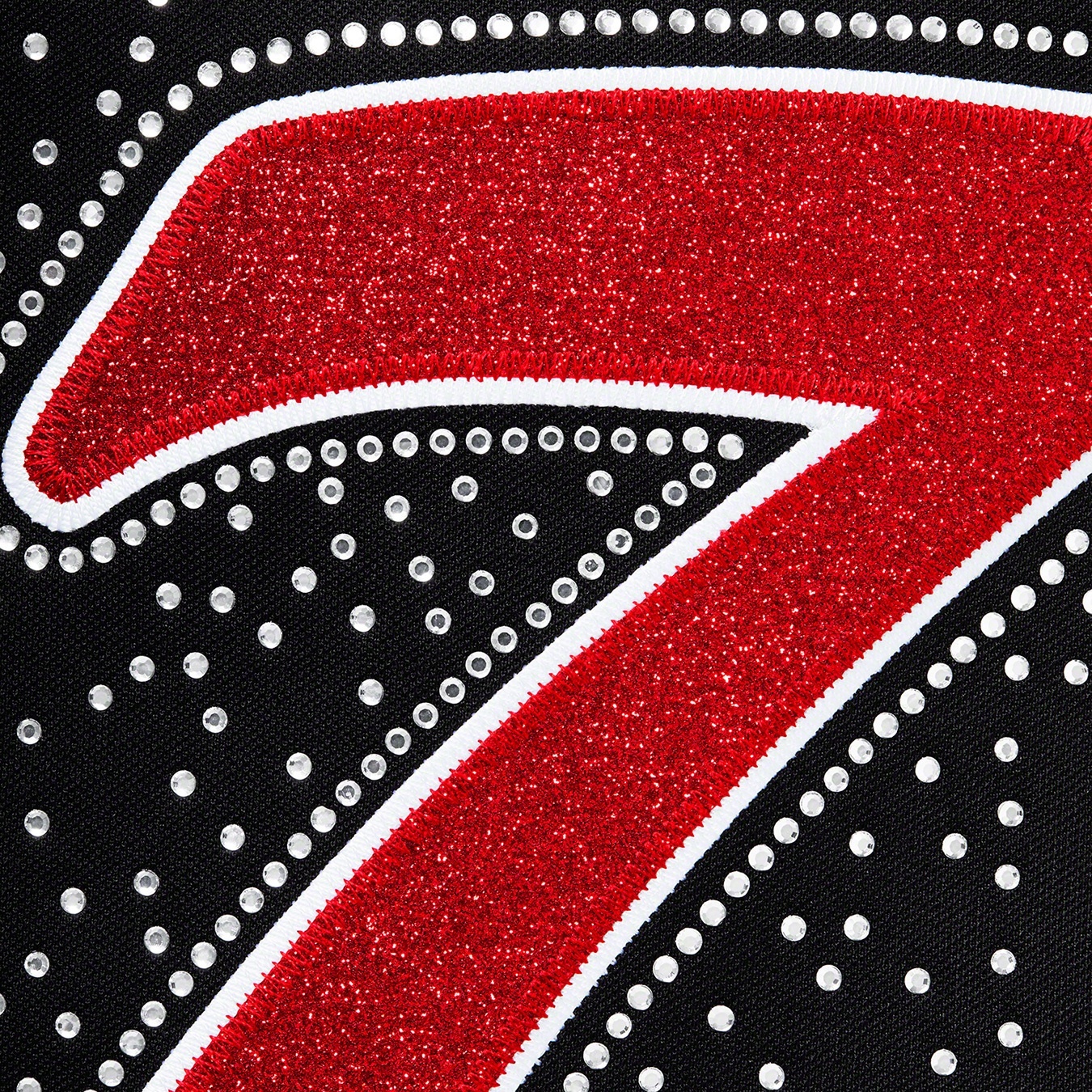 Supreme Rhinestone Baseball Jersey (SS20) - Black - $138