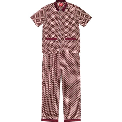 Supreme Satin Pajama Set - Red