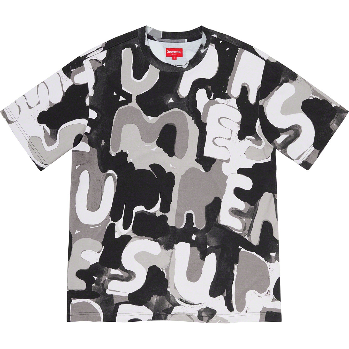 Supreme Painted Logo S S Top (SS20) - Black - $88