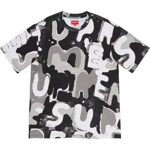 Supreme Painted Logo S/S Top - Black