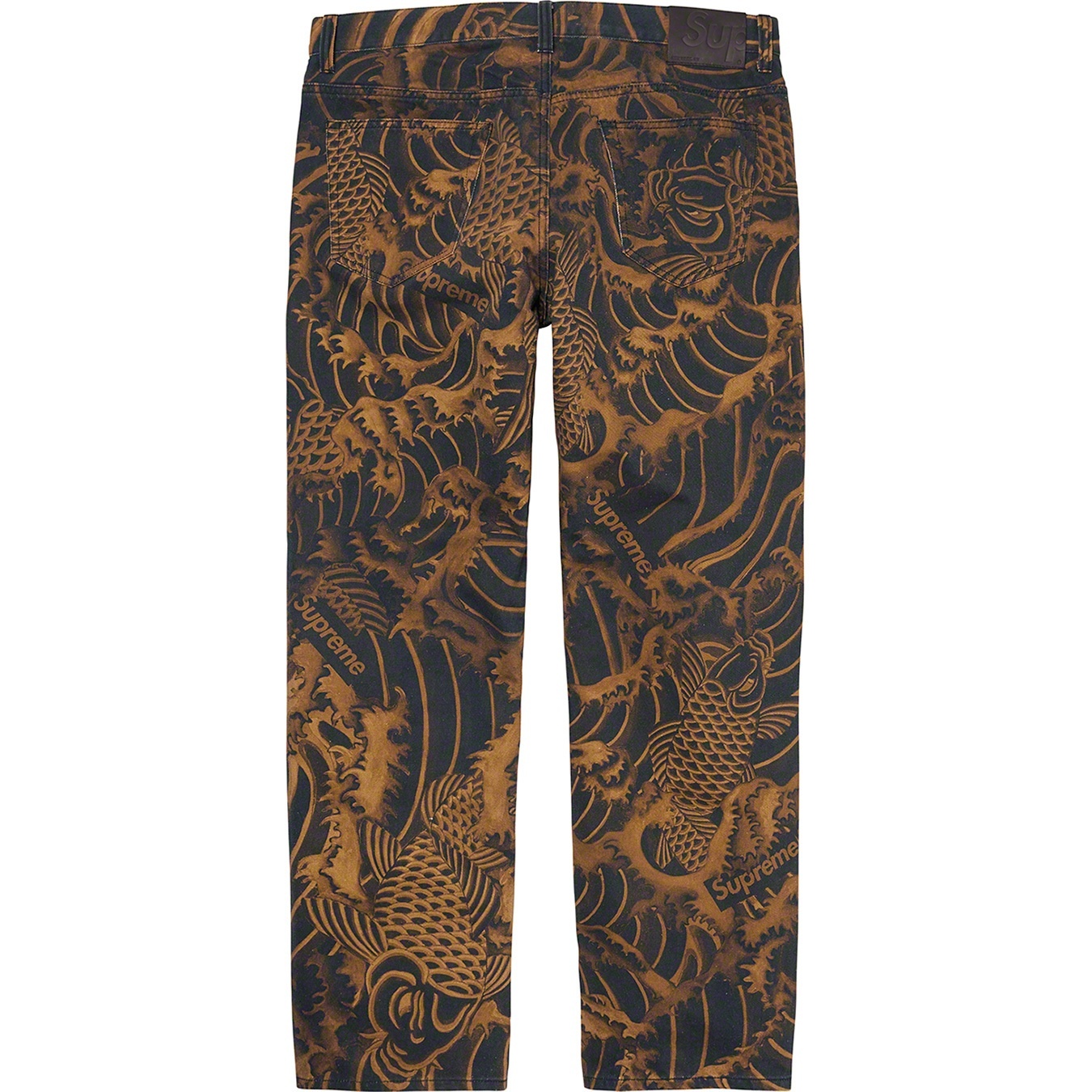 Supreme Waves Regular Jean (SS20) - Black - $158