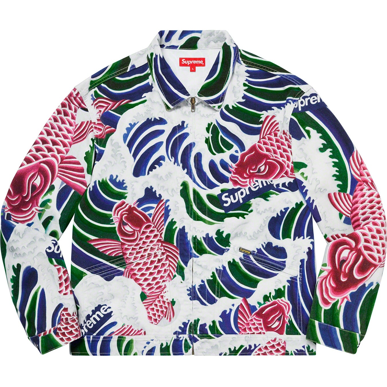 Supreme Waves Work Jacket (SS20) - Multicolor - $228