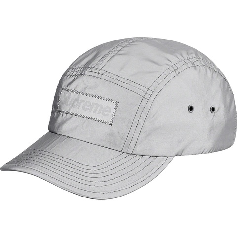 Supreme Reflective Camp Cap - Black