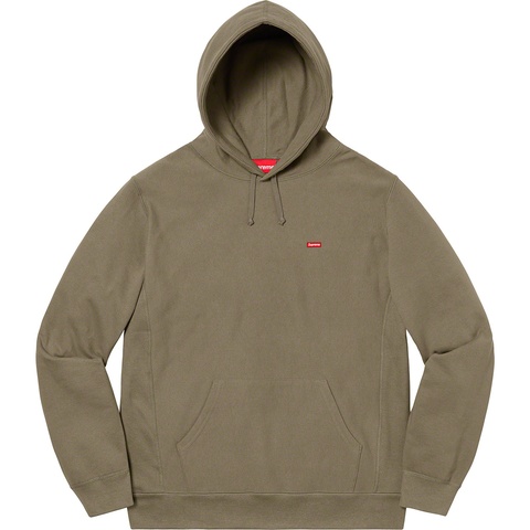 Supreme Small Box Hooded Sweatshirt - Light Olive