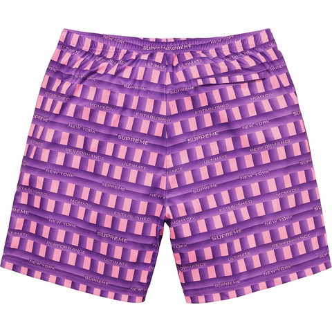 Supreme Grid Soccer Short - Purple