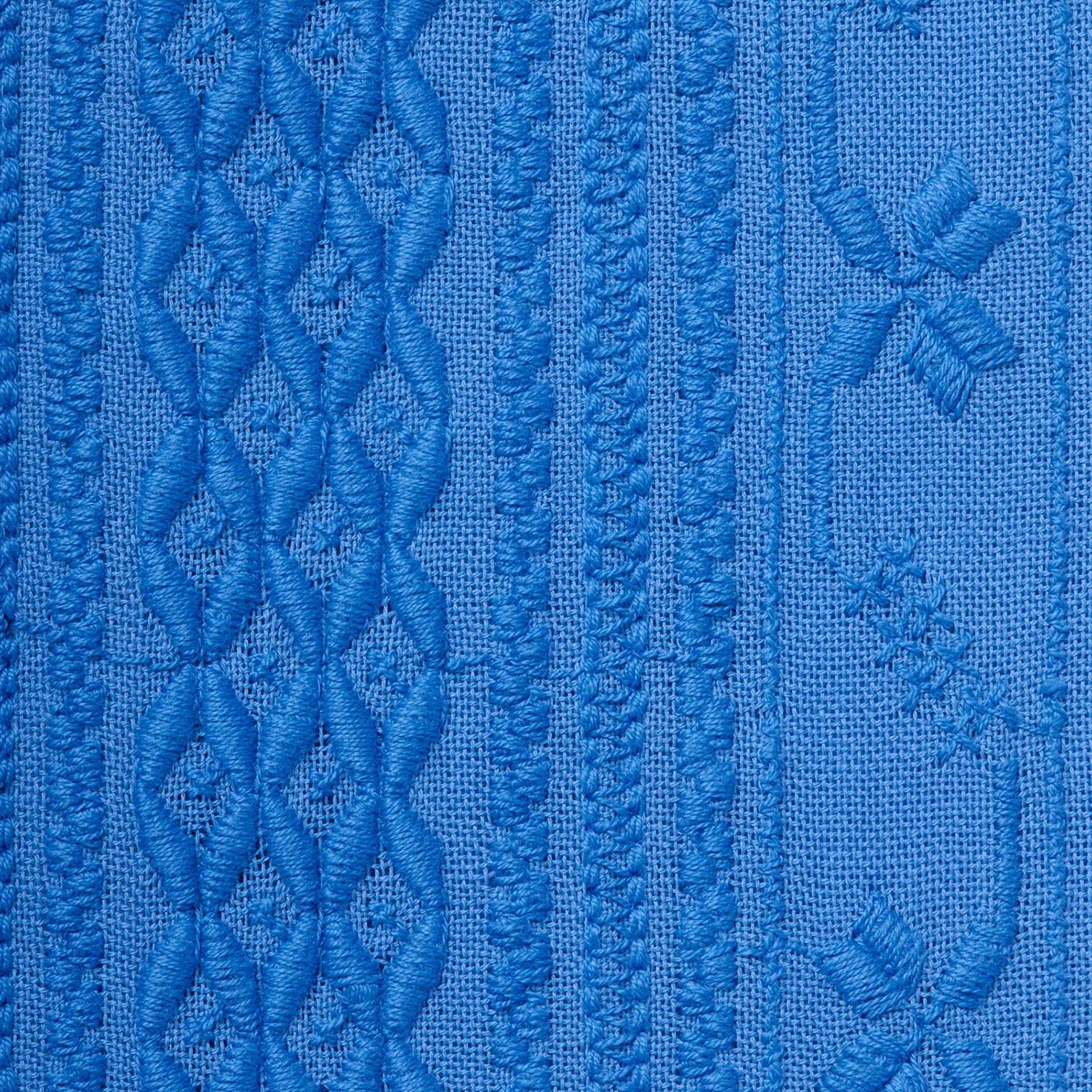 Supreme Embroidered S S Shirt (SS20) - Light Blue - $128