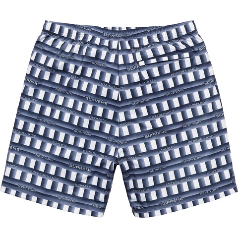 Supreme Grid Soccer Short - Navy