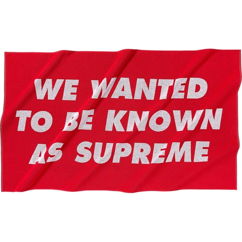 we wanted to be known as supreme タオルケット Known As Towel - spring/summer 2020 - Supreme