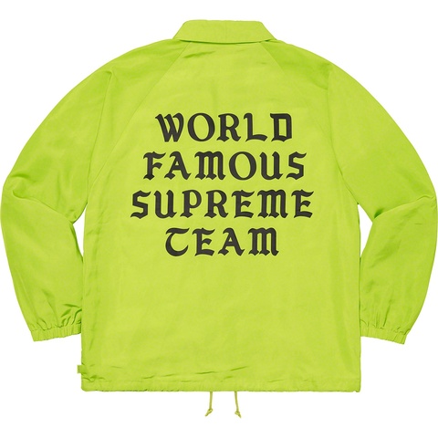 Supreme World Famous Coaches Jacket - Lime